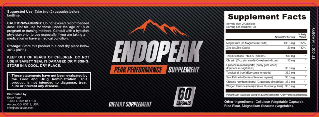 Endopeak Reviews